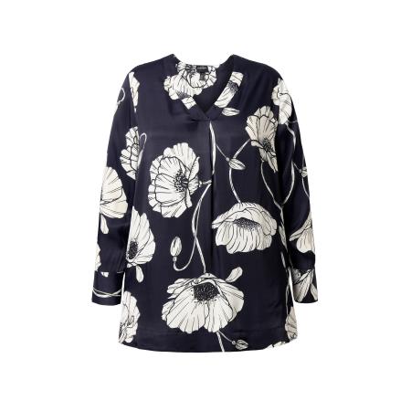 Ulla Popken Ulla Popken Blouse zwart / wit