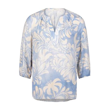 Cartoon Blouse blauw denim / offwhite