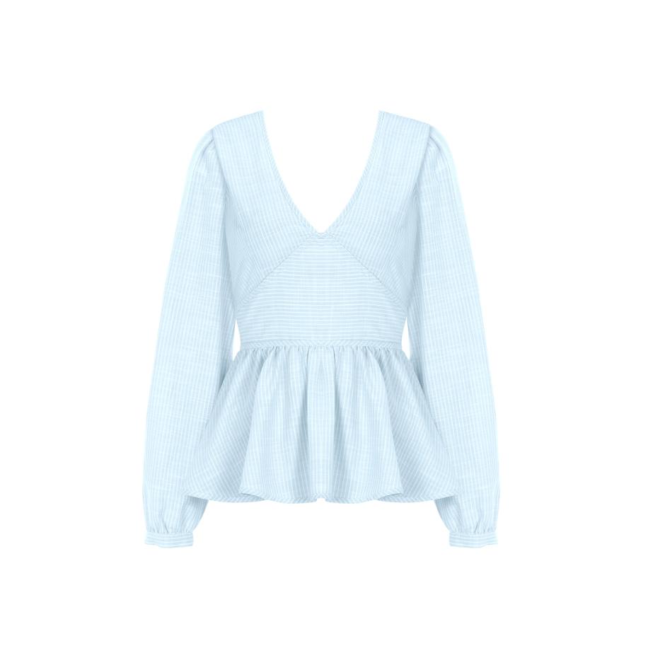 FRESHLIONS FRESHLIONS Blouse Brielle lichtblauw -