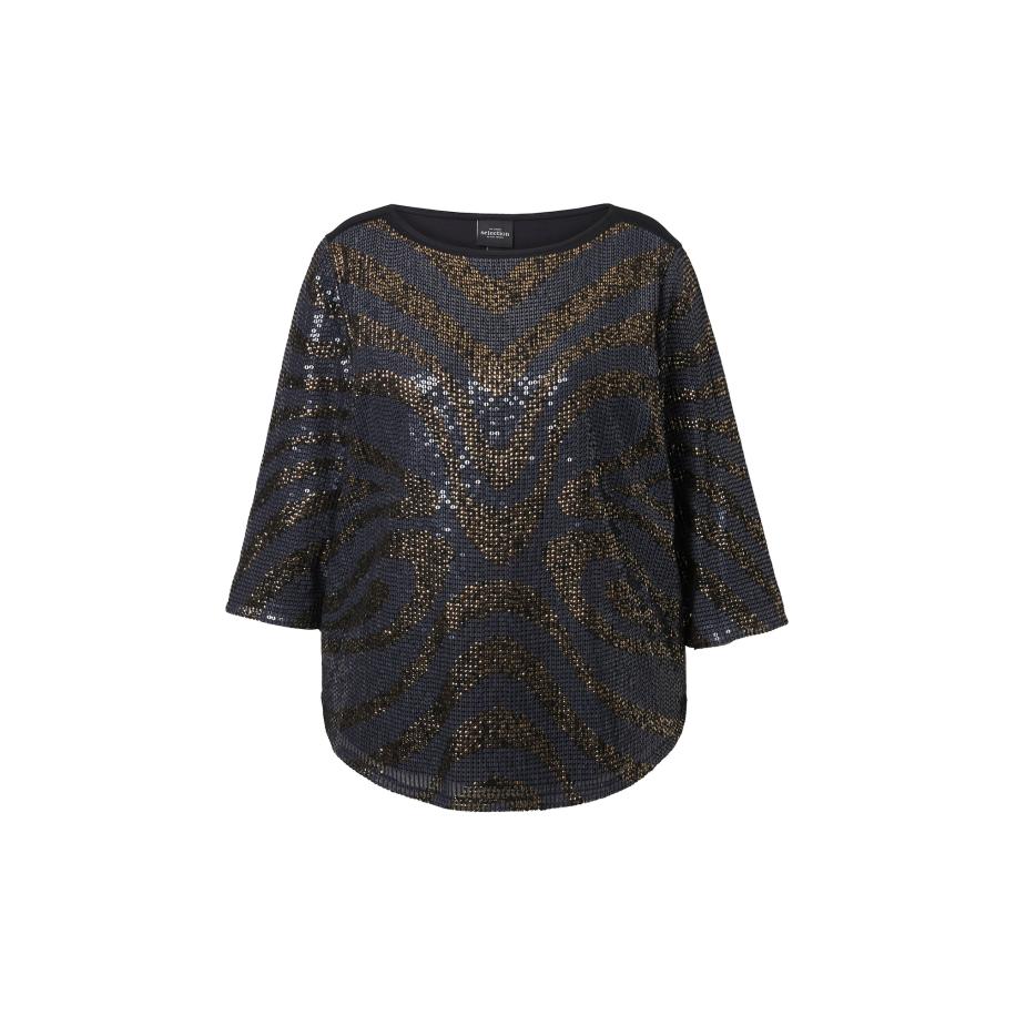 Ulla Popken Ulla Popken Blouse geel / zwart -