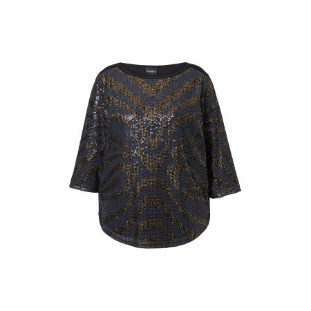 Ulla Popken Ulla Popken Blouse geel / zwart