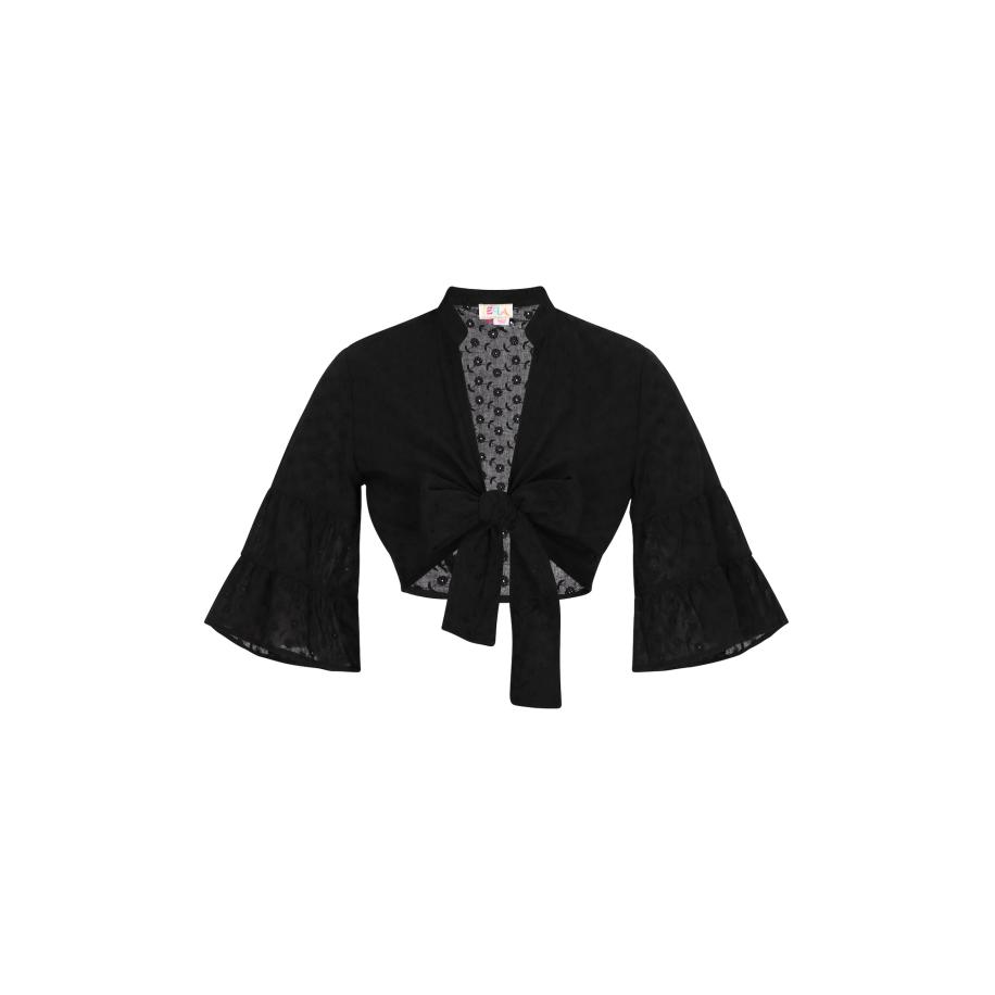 IZIA IZIA Blouse Festival zwart -