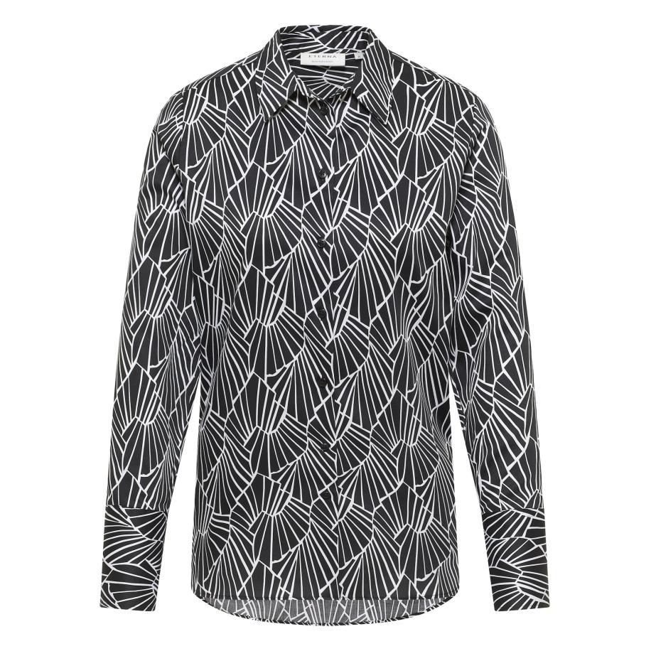 Eterna ETERNA Blouse zwart / wit -