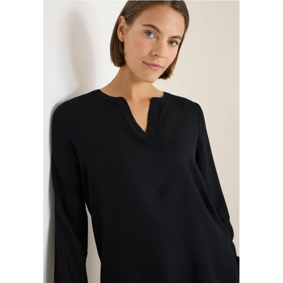 CECIL Blouse met glitterdetails Zwart