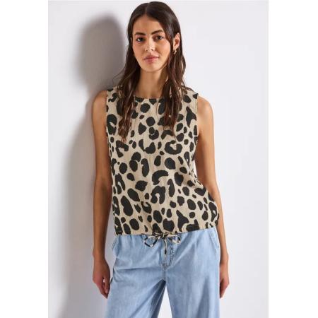 Street One Mousseline blouse top met print