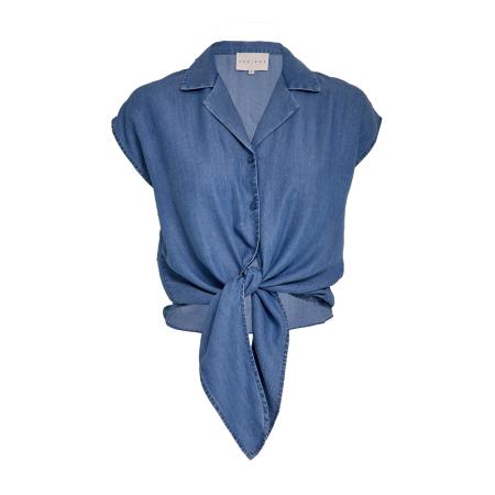Desires DESIRES Blouse Elaina blauw denim