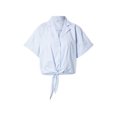 JDY JDY Blouse JDYMIO lichtblauw / wit
