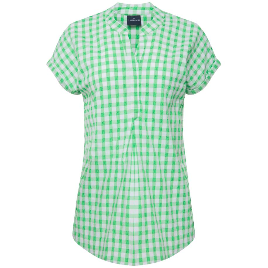 LAURASØN LAURASØN Blouse groen / wit -