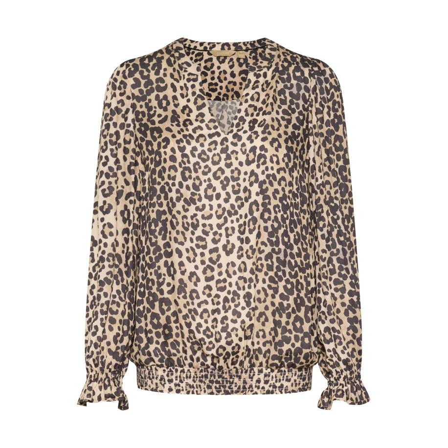 Culture CULTURE Blouse Pia nude / roestbruin / donkerbruin -