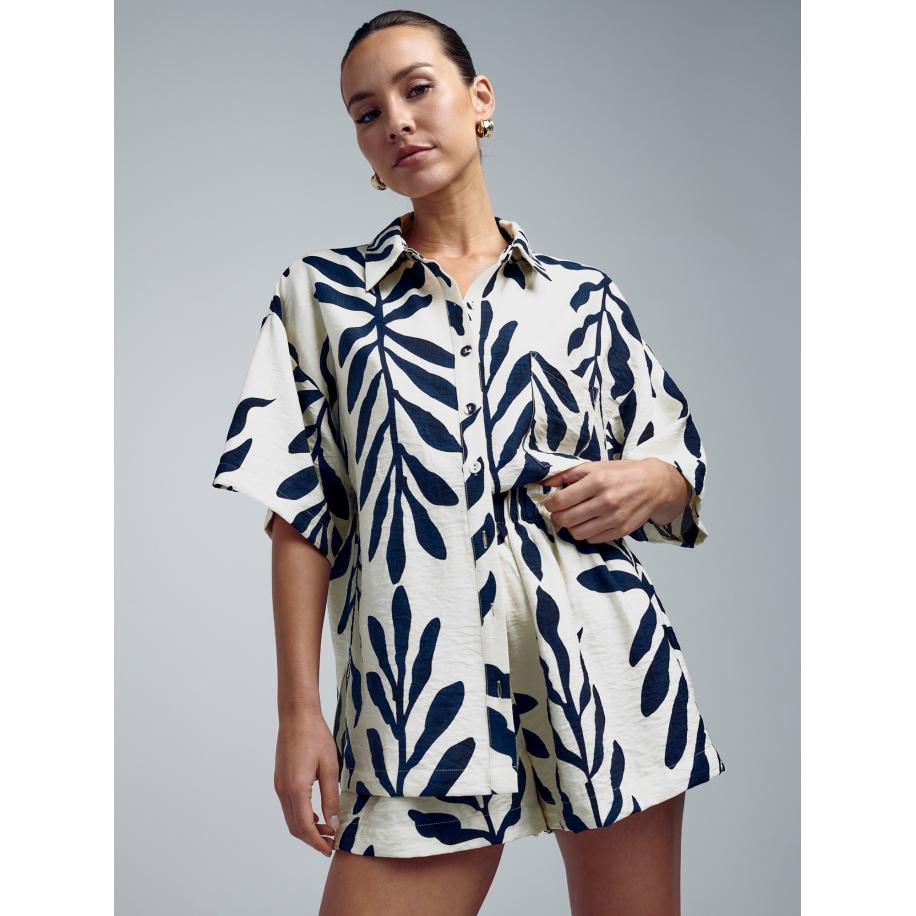 St MRLO St MRLO Blouse Kady marine / wit -