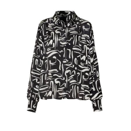 Desoto DESOTO Blouse Lena zwart / wit