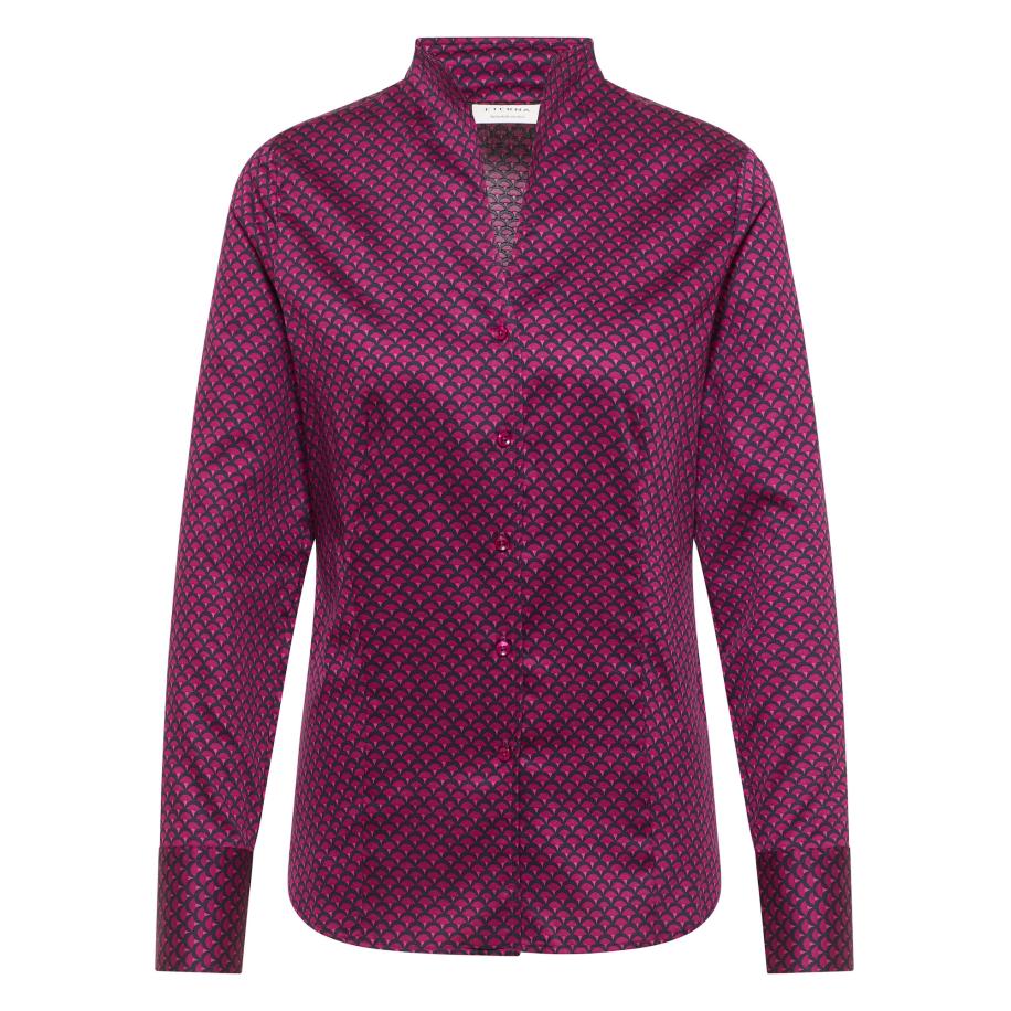 Eterna ETERNA Blouse navy / magenta / donkerroze -