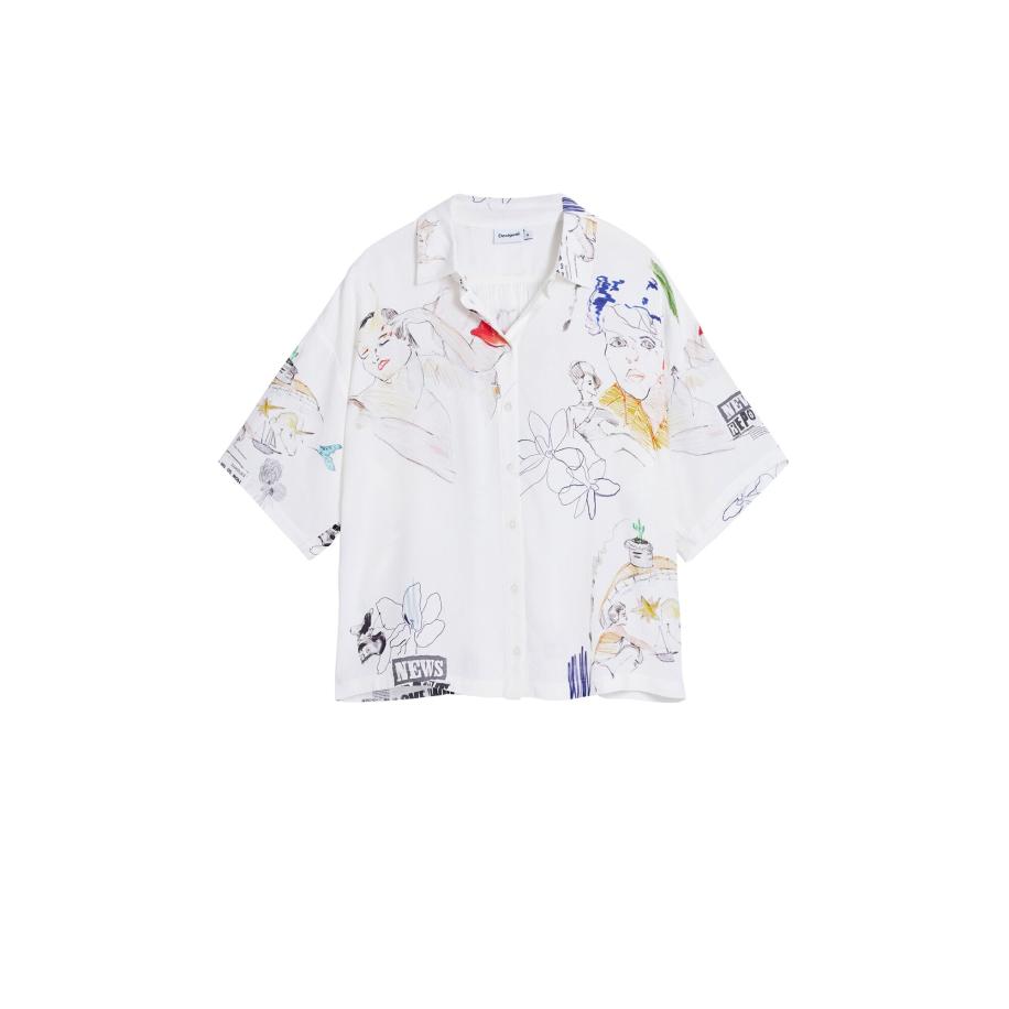 Desigual Desigual Blouse blauw / geel / rood / wit -