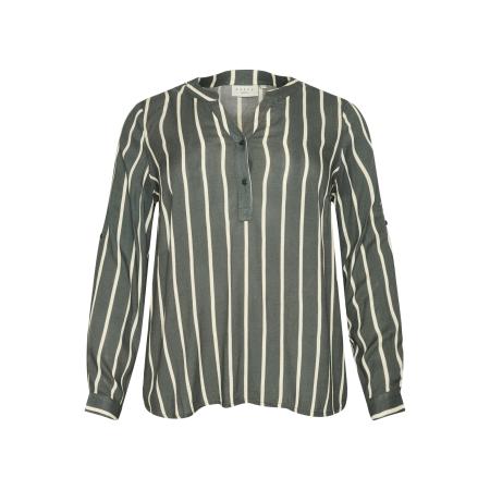 KAFFE CURVE Blouse KC Sida kaki / wit