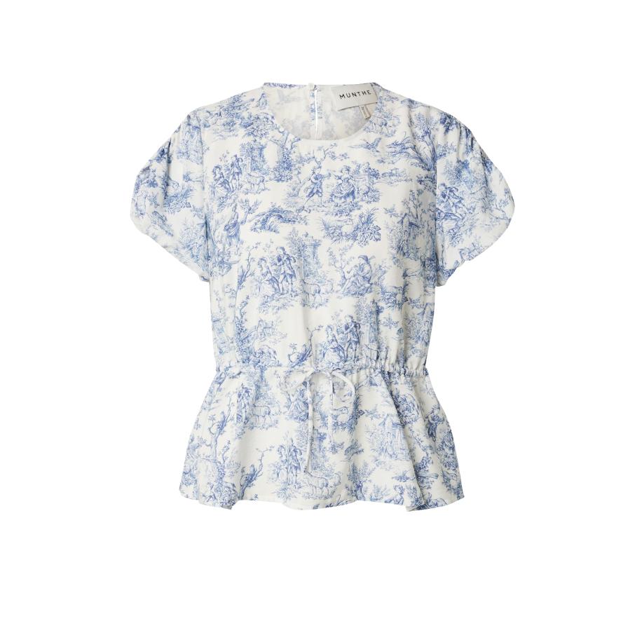 Munthe Munthe Blouse FINONOLA saffier / wit -