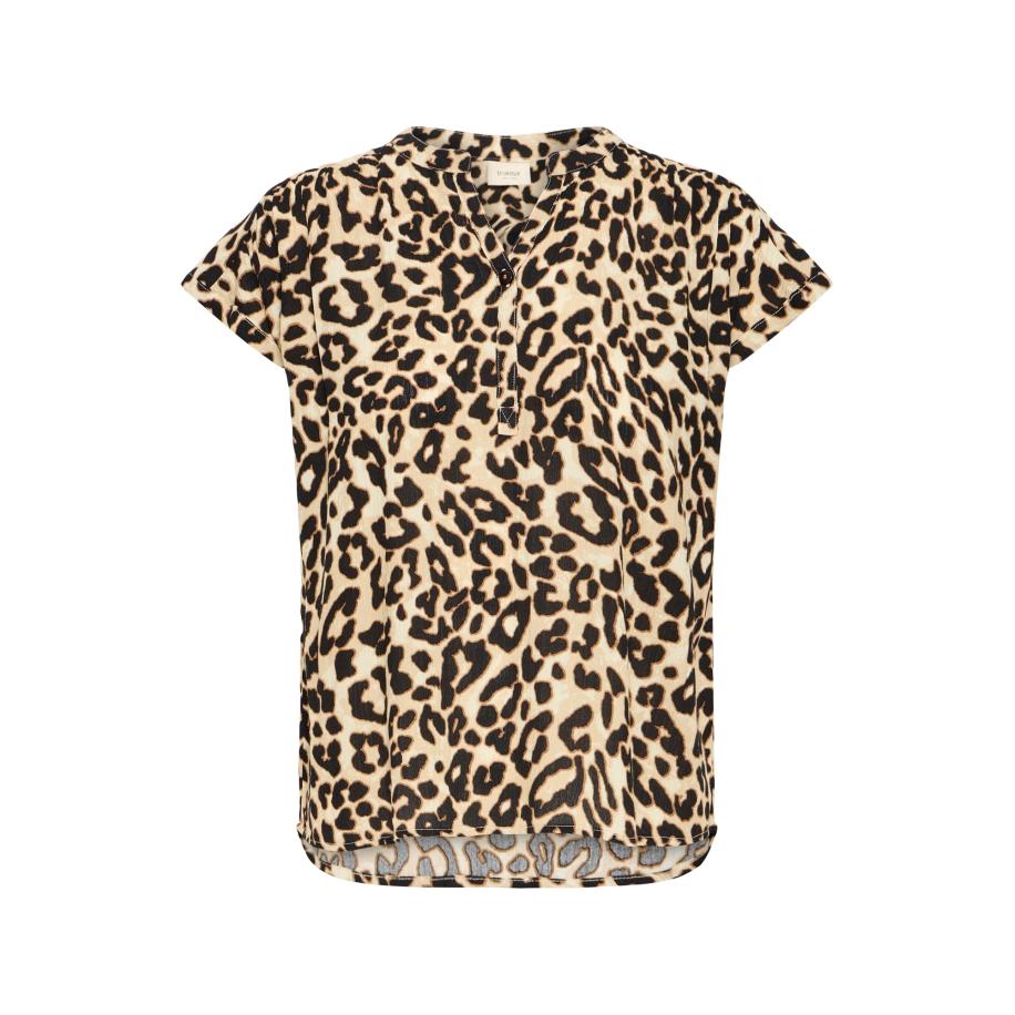 Fransa Fransa Blouse FREASE cappuccino / mokka / zwart -