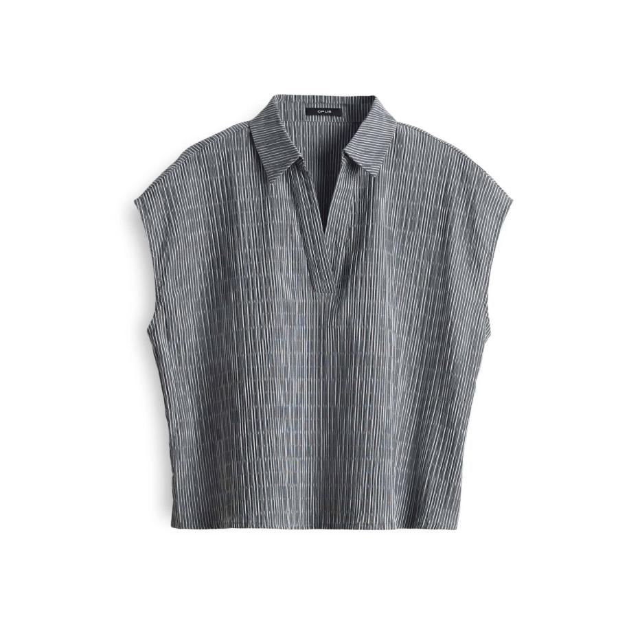 OPUS OPUS Blouse Fanna nachtblauw / wit -