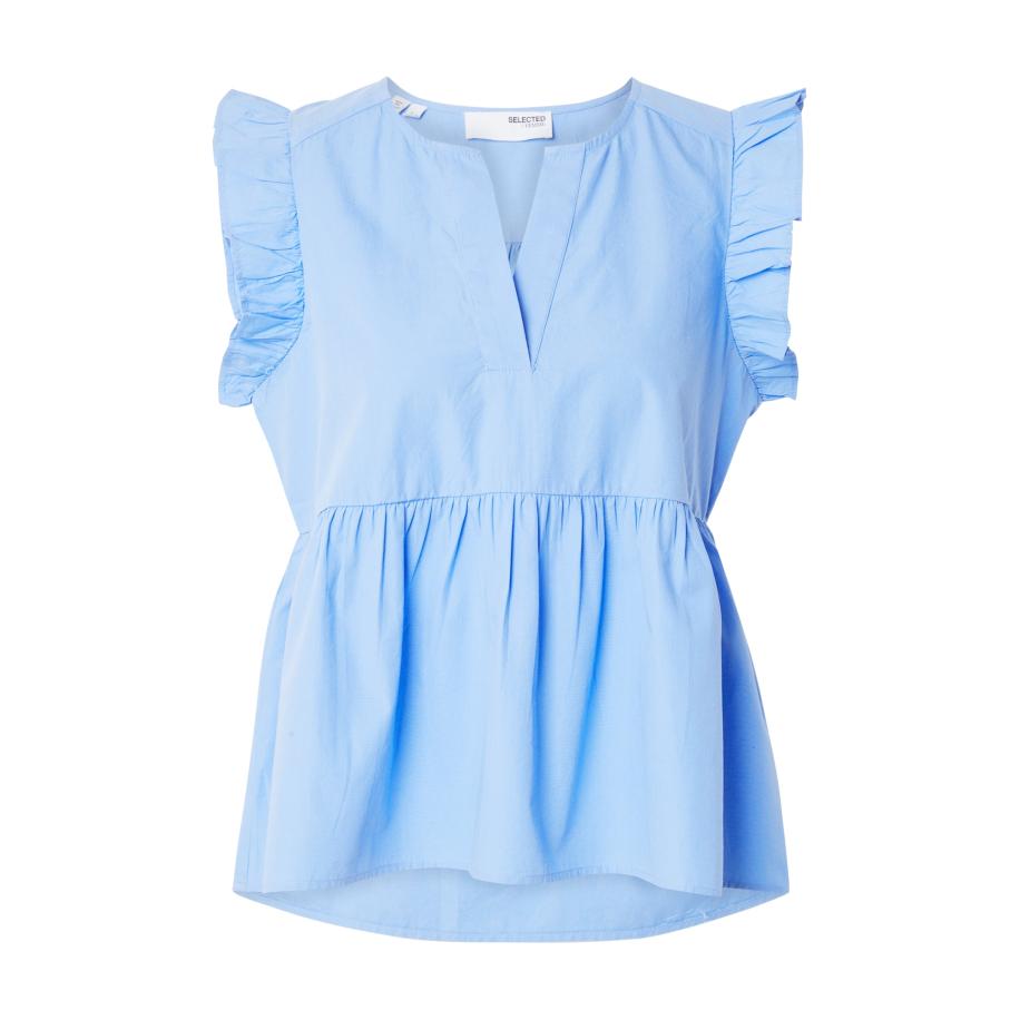 Selected SELECTED Blouse SLFBLAIR-IDA lichtblauw -