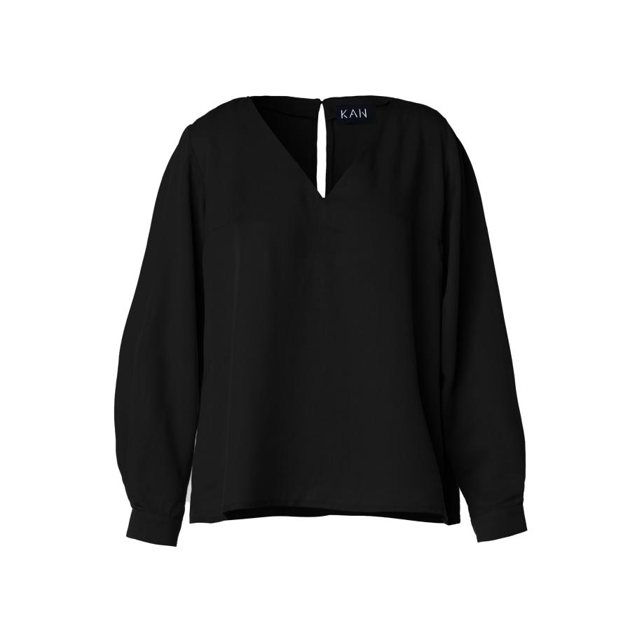 KAN KAN Blouse zwart -