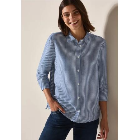 CECIL Gestreepte seersucker blouse