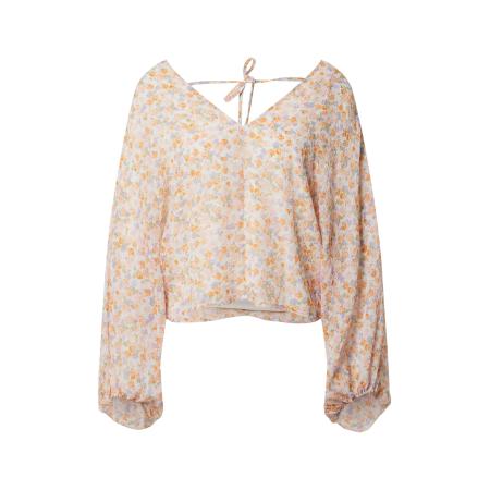 EDITED EDITED Blouse Fine crème / lichtblauw / lichtgeel / lichtoranje