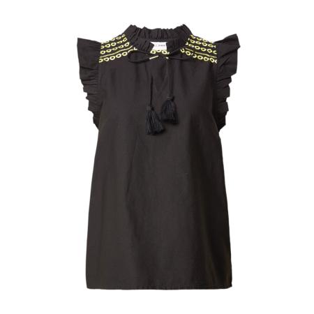 PULZ PULZ Jeans Blouse CLAIRE goudgeel / zwart