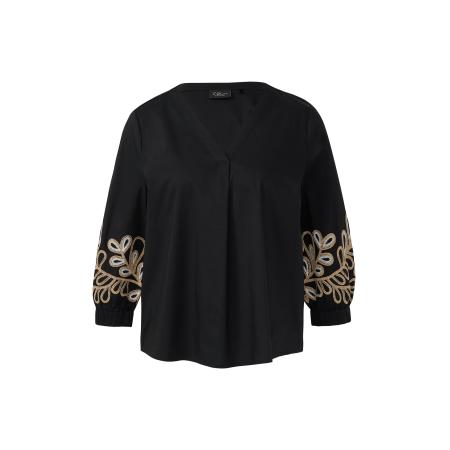 s.Oliver BLACK LABEL Blouse beige / zwart / wit