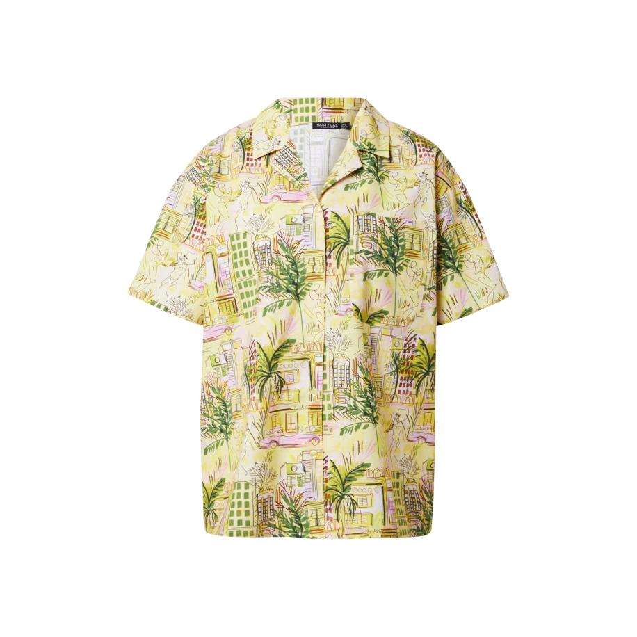Nasty Gal Nasty Gal Blouse geel / citroen / groen / rosa -