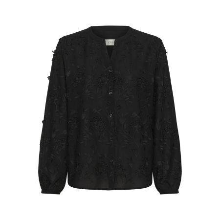 Cream Cream Blouse Hilda zwart