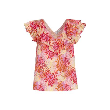 Influencer Influencer Blouse geel / oranje / pink