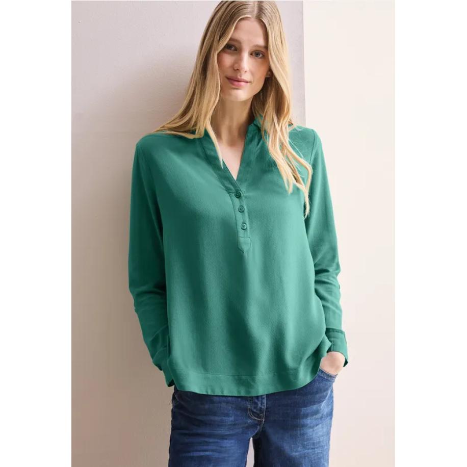 CECIL Blouse in effen kleur Groen