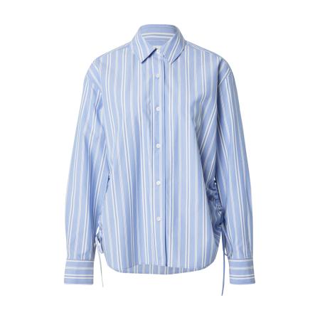 Samsøe Samsøe Blouse Catan saffier / lichtblauw / wit