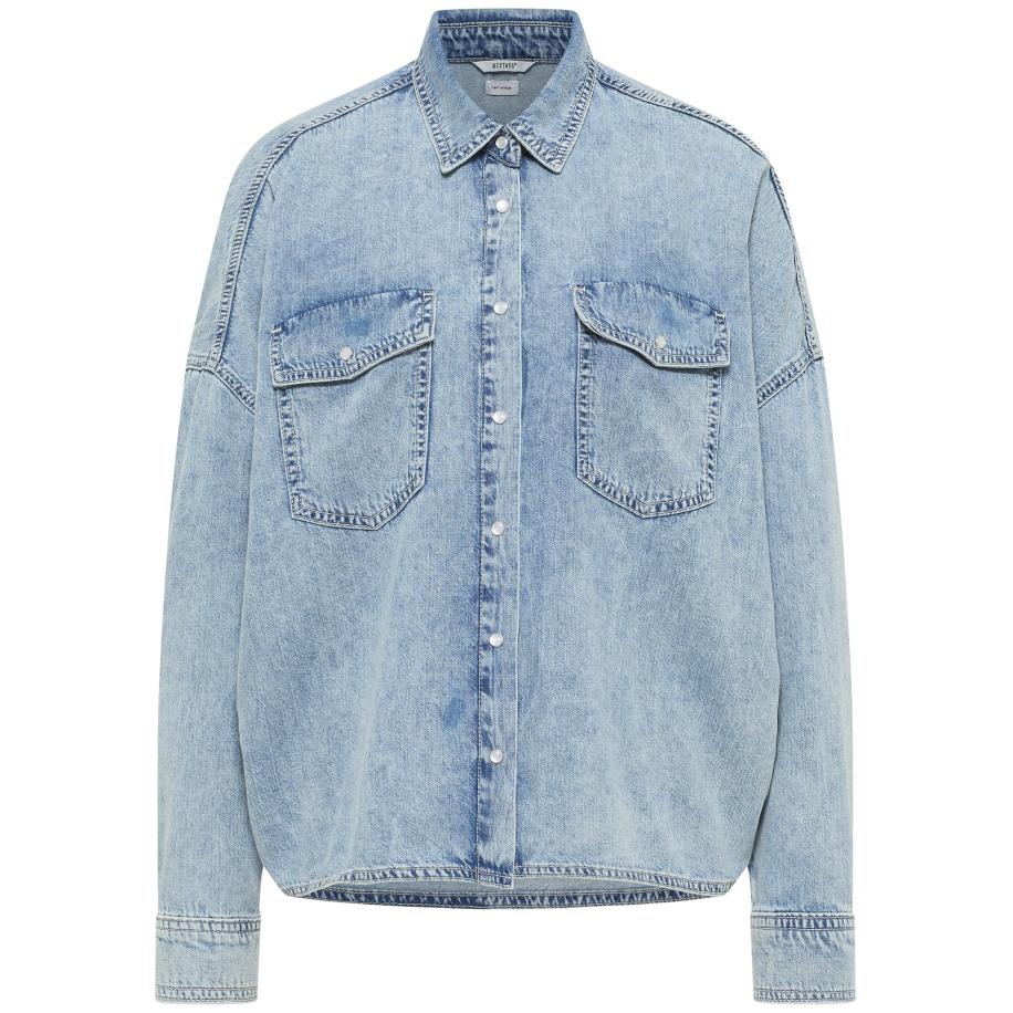 Mustang MUSTANG Blouse RUBY blauw denim -