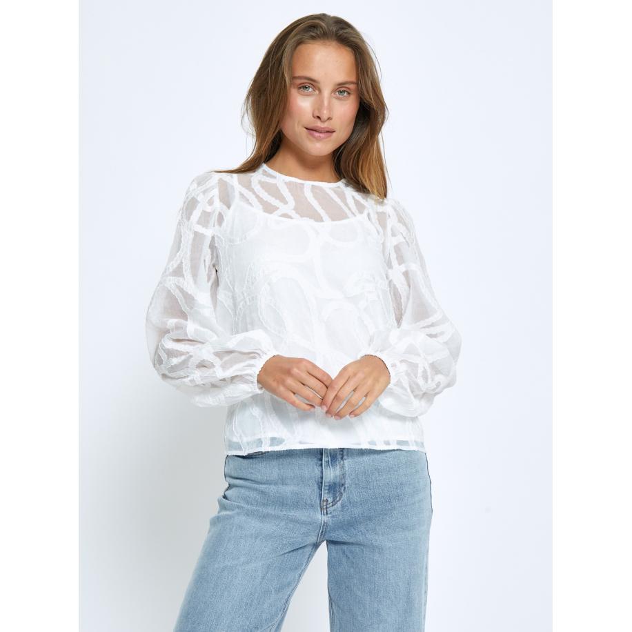Minus minus Blouse Odine wit -