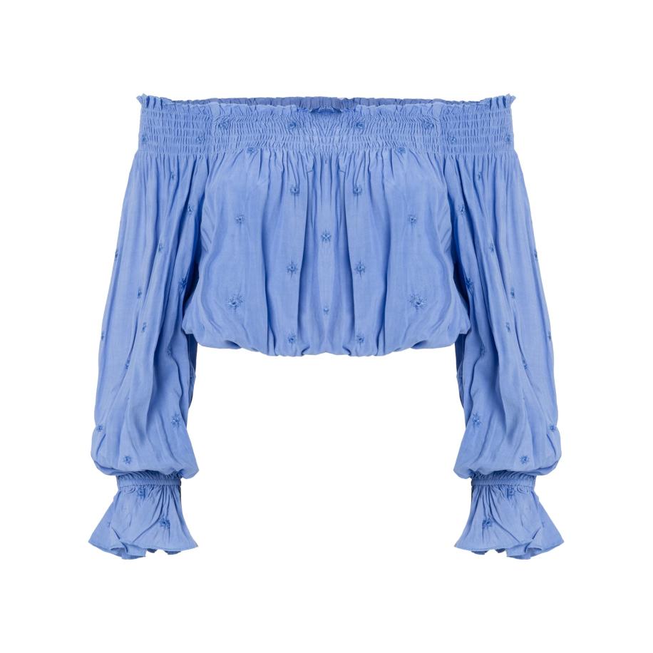 Influencer Influencer Blouse duifblauw -