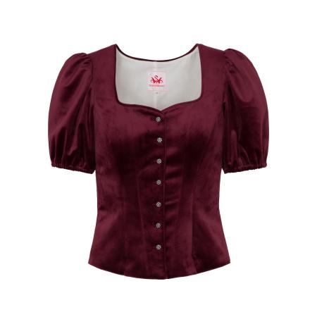 Spieth & Wensky SPIETH & WENSKY Klederdracht blouse Griffin donkerrood