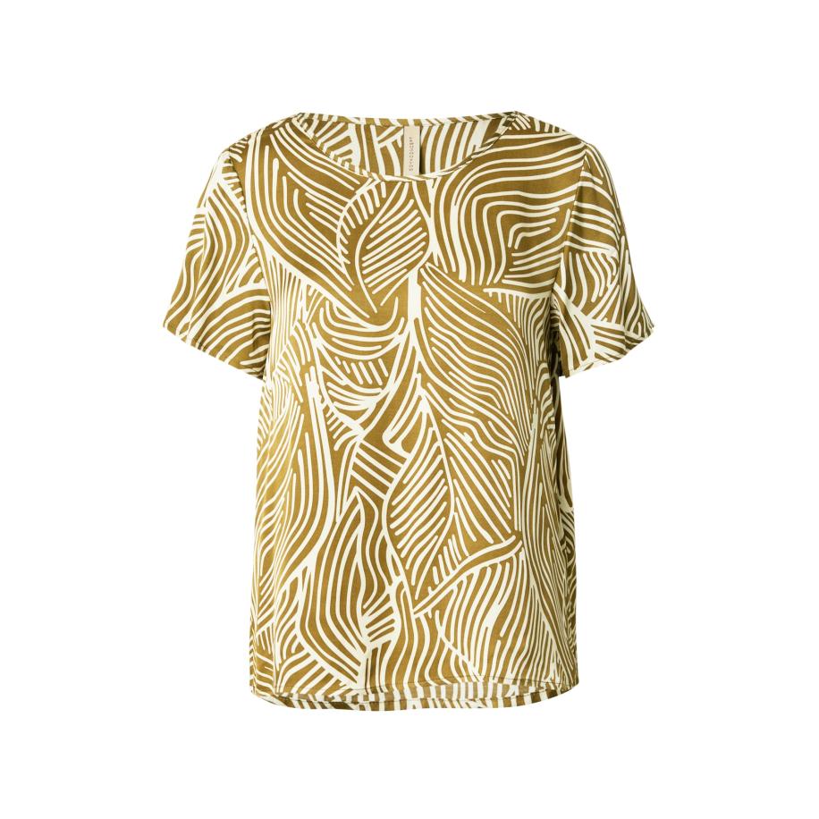 Soyaconcept Soyaconcept Blouse SIGNORA 1 olijfgroen / wit -