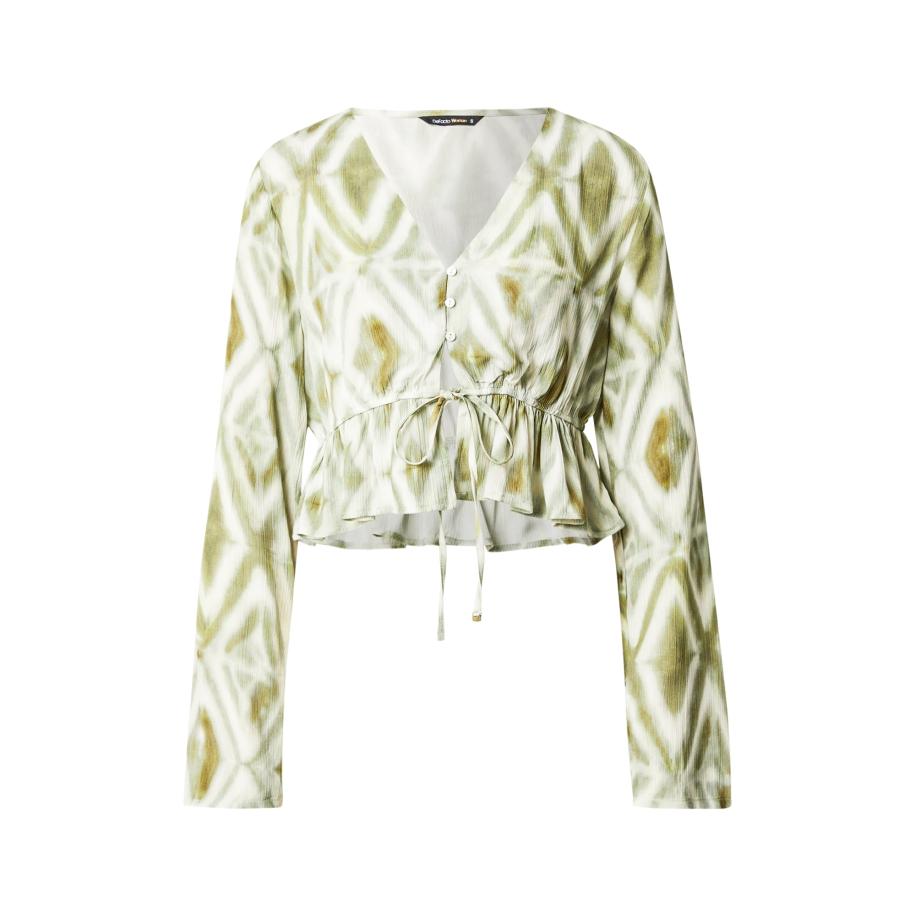 DeFacto Blouse olijfgroen / pastelgroen / wit Groen
