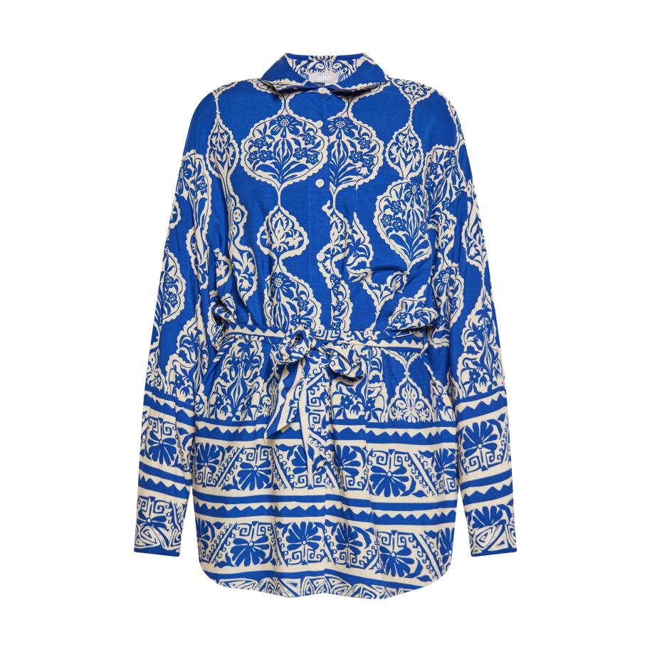 Usha Usha Blouse blauw / wit -