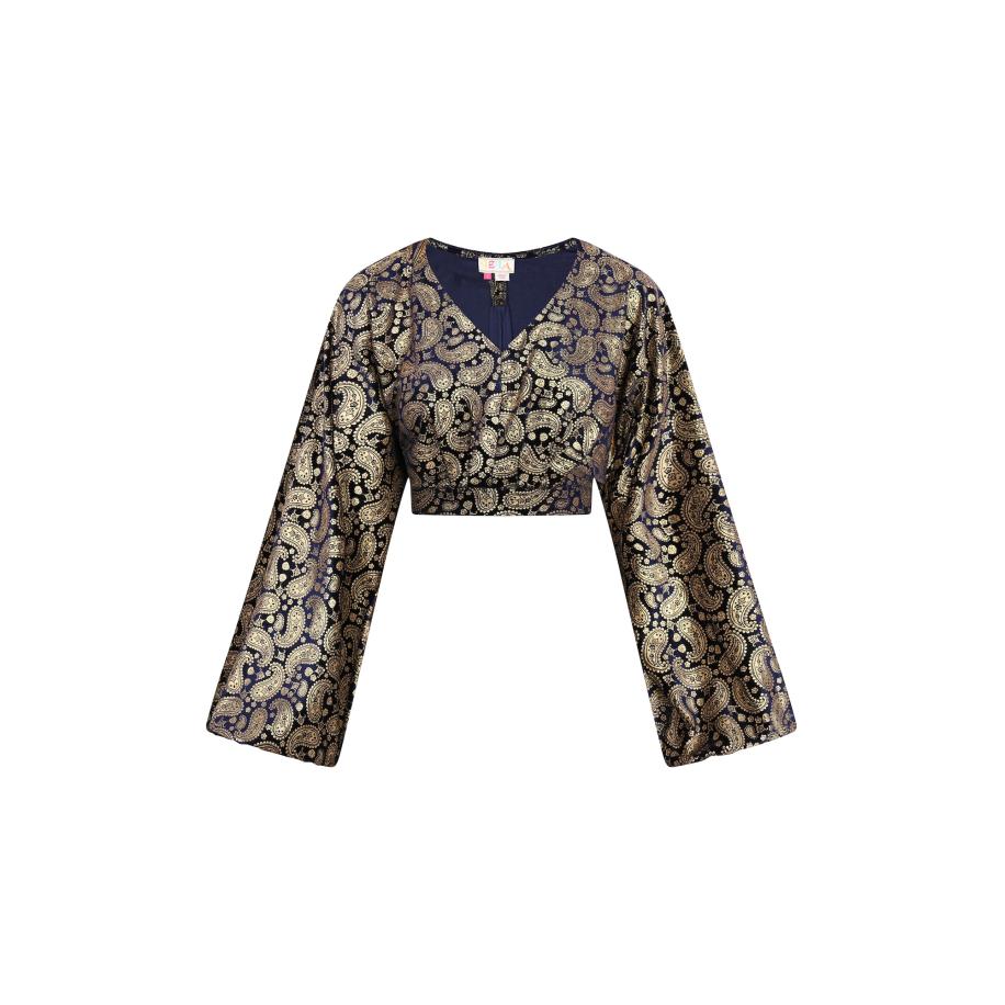 IZIA IZIA Blouse marine / goud -