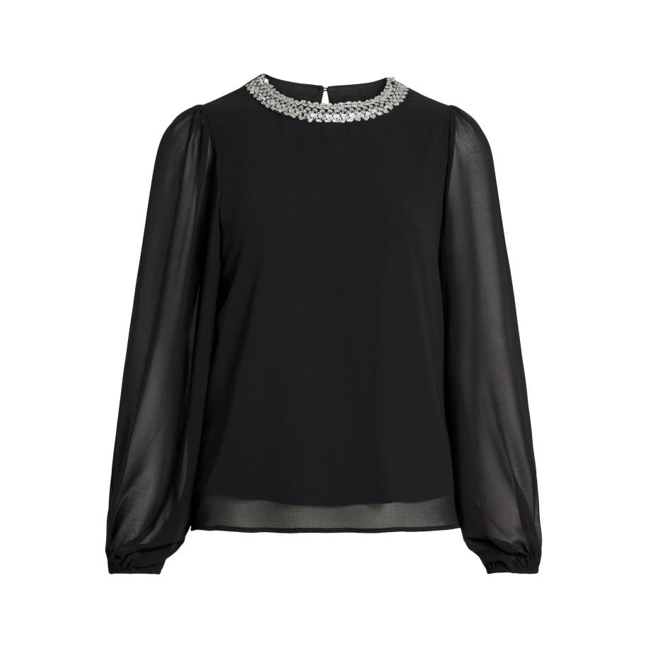 Vila VILA Blouse zwart / zilver -