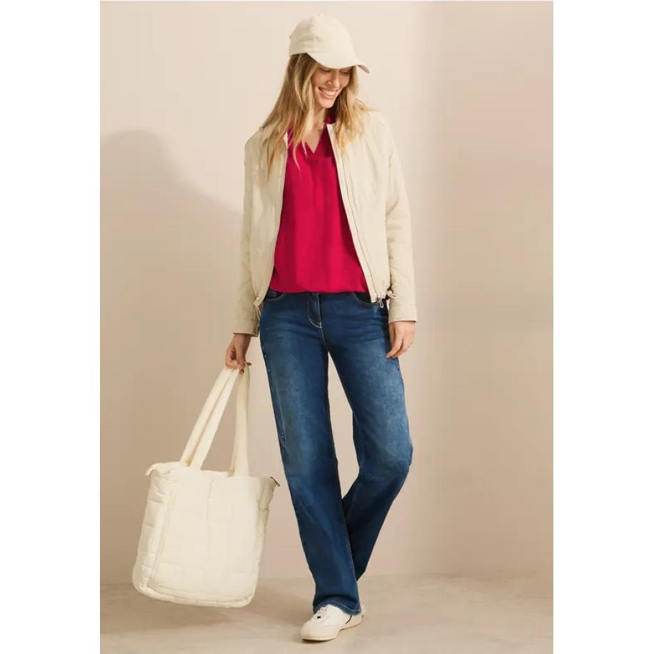 CECIL Blouse in effen kleur Rood