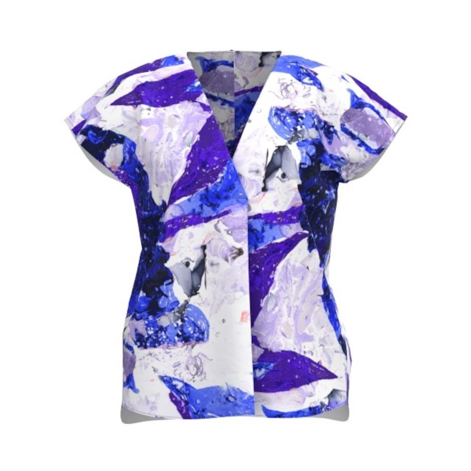 InWear InWear Blouse Tedra blauw / lila / wit -
