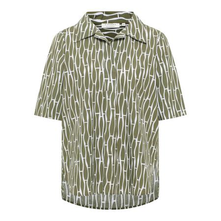 Eterna ETERNA Blouse groen / wit