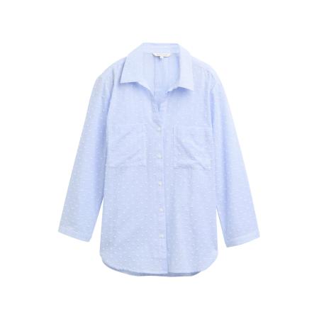 Tom Tailor TOM TAILOR Blouse lichtblauw / wit