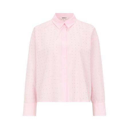 Only Only Petite Blouse ONLJULIE rosa / wit