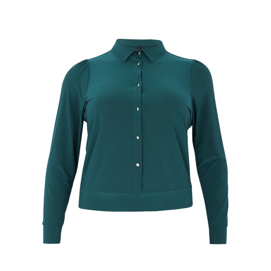 Yoek YOEK Blouse donkergroen -