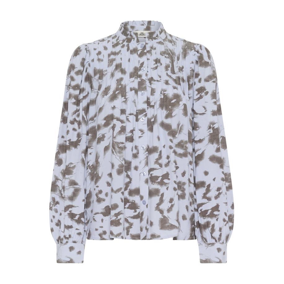 Karen by Simonsen KAREN BY SIMONSEN Blouse Xyla lichtbruin / wit -