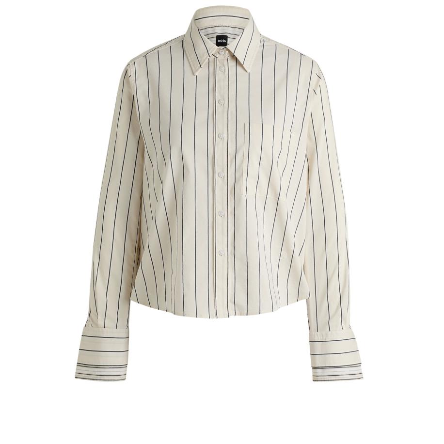 Hugo Boss BOSS Blouse zwart / wolwit -