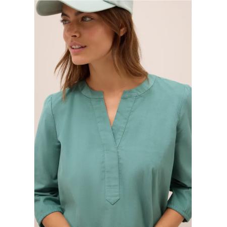 CECIL Corduroy blouse met gespleten hals